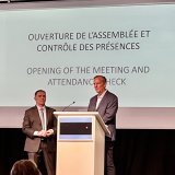 Philippe Magistretti et Mike Goar, son successeur à la tête du Conseil d'Administration de CMA